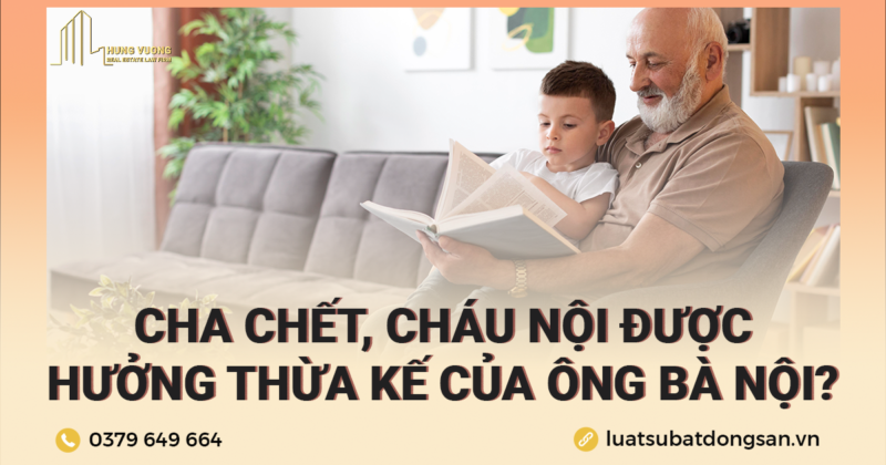 Cha chết, cháu nội được hưởng thừa kế của ông bà nội