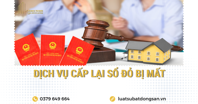 Dịch vụ cấp lại sổ đỏ bị mất tphcm